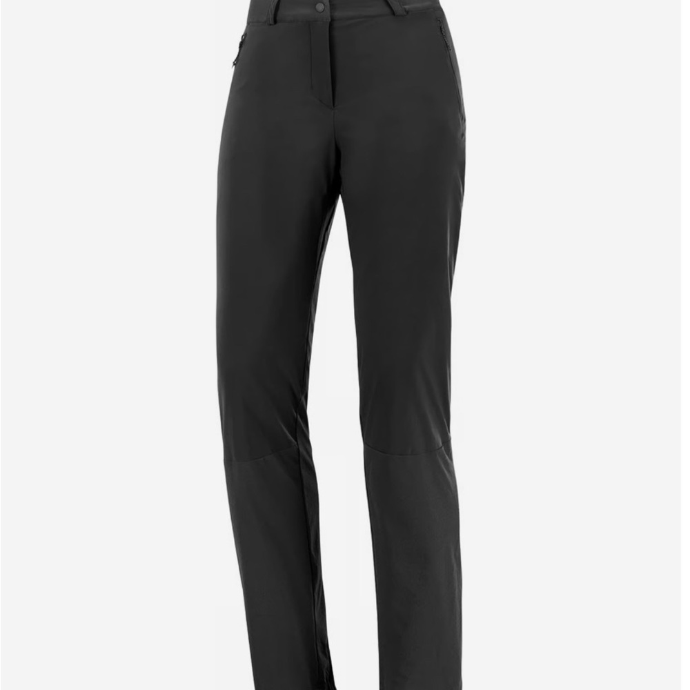 Salomon Slim Fit Black Fleeced Pants